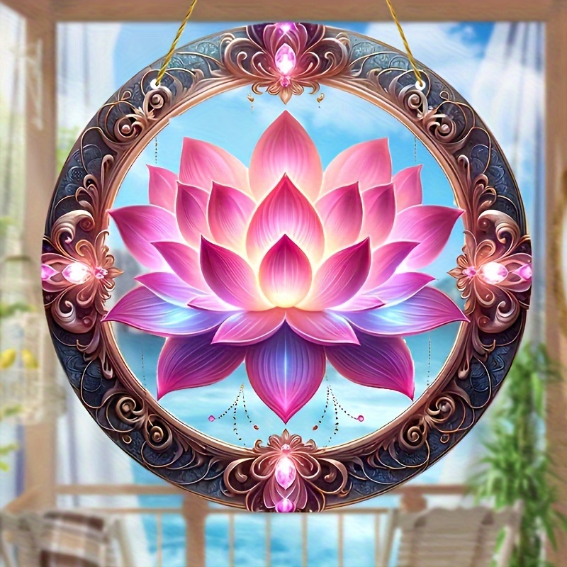 1pc Horizontal Acrylic Suncatcher Pendant for Home Decor